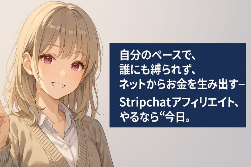 Stripchatアフィリエイト初心者ガイド｜最短で月収＋50万円を目指す方法