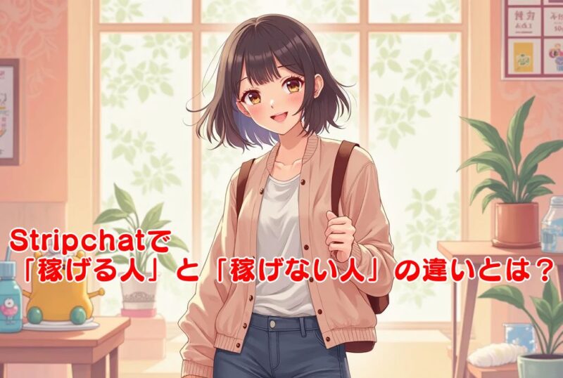 Stripchatで稼ぐための秘訣を解説する記事のアイキャッチ画像